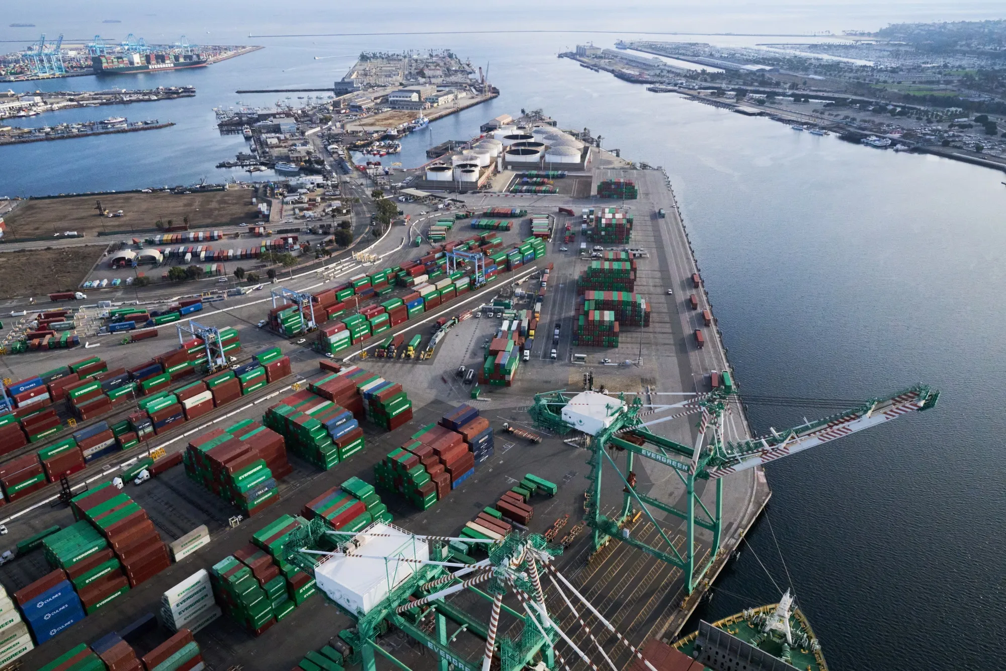The Port of Los Angeles in Los Angeles, California.