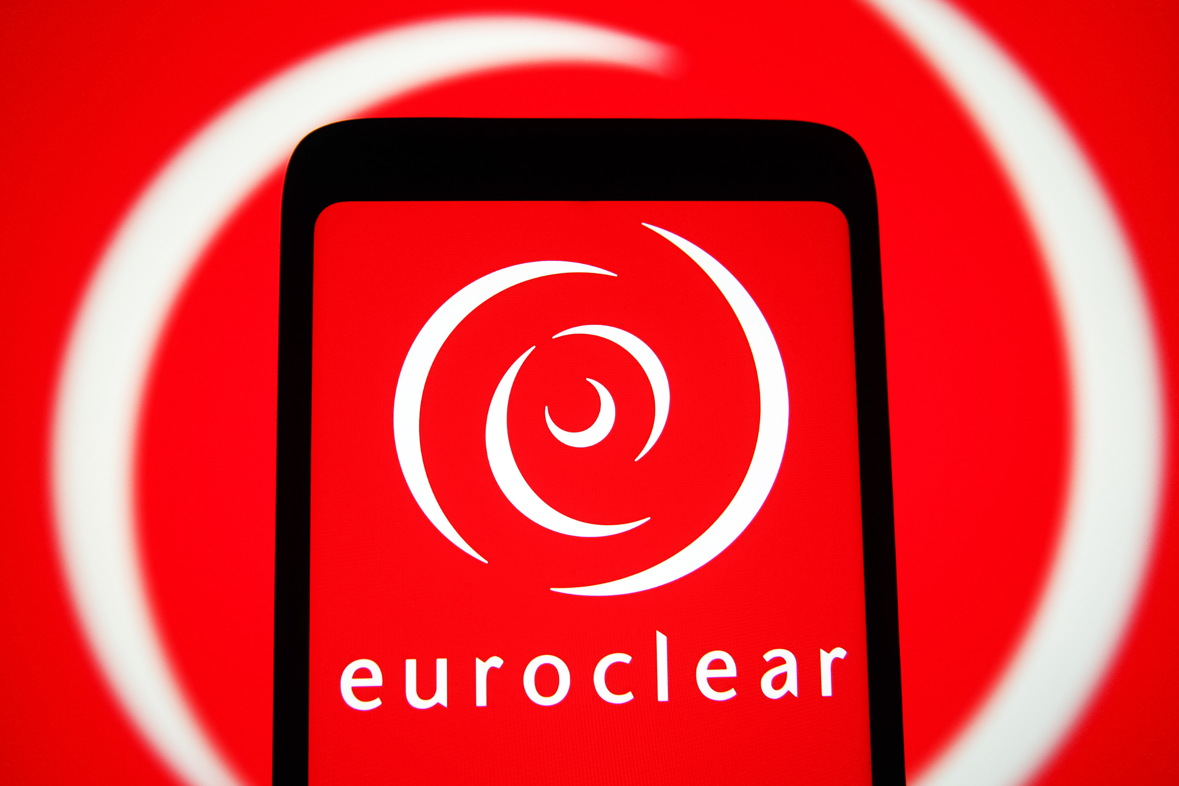 Euroclear’s logo. Photographer: SOPA Images/LightRocket