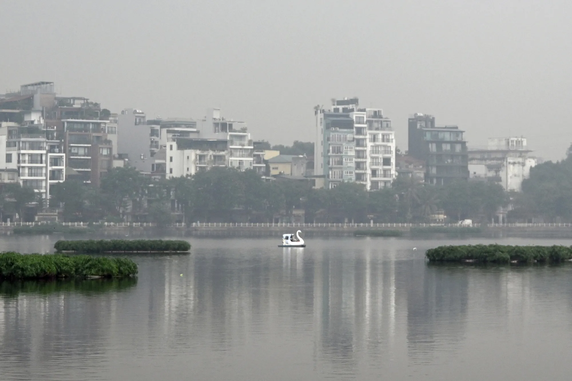 Heavy air pollution in Hanoi on Dec. 3.