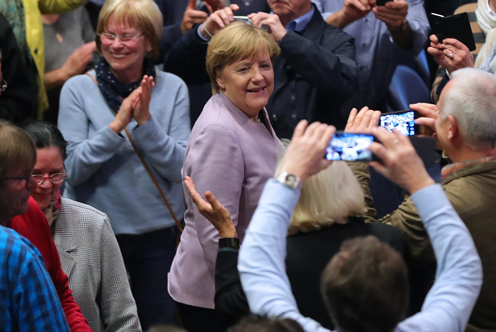 Angela Merkel on April 28.
