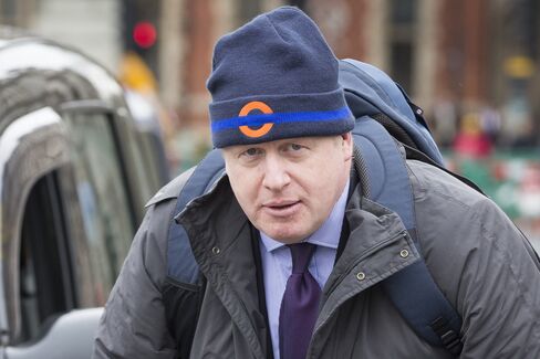 Boris Johnson in London on Feb. 22