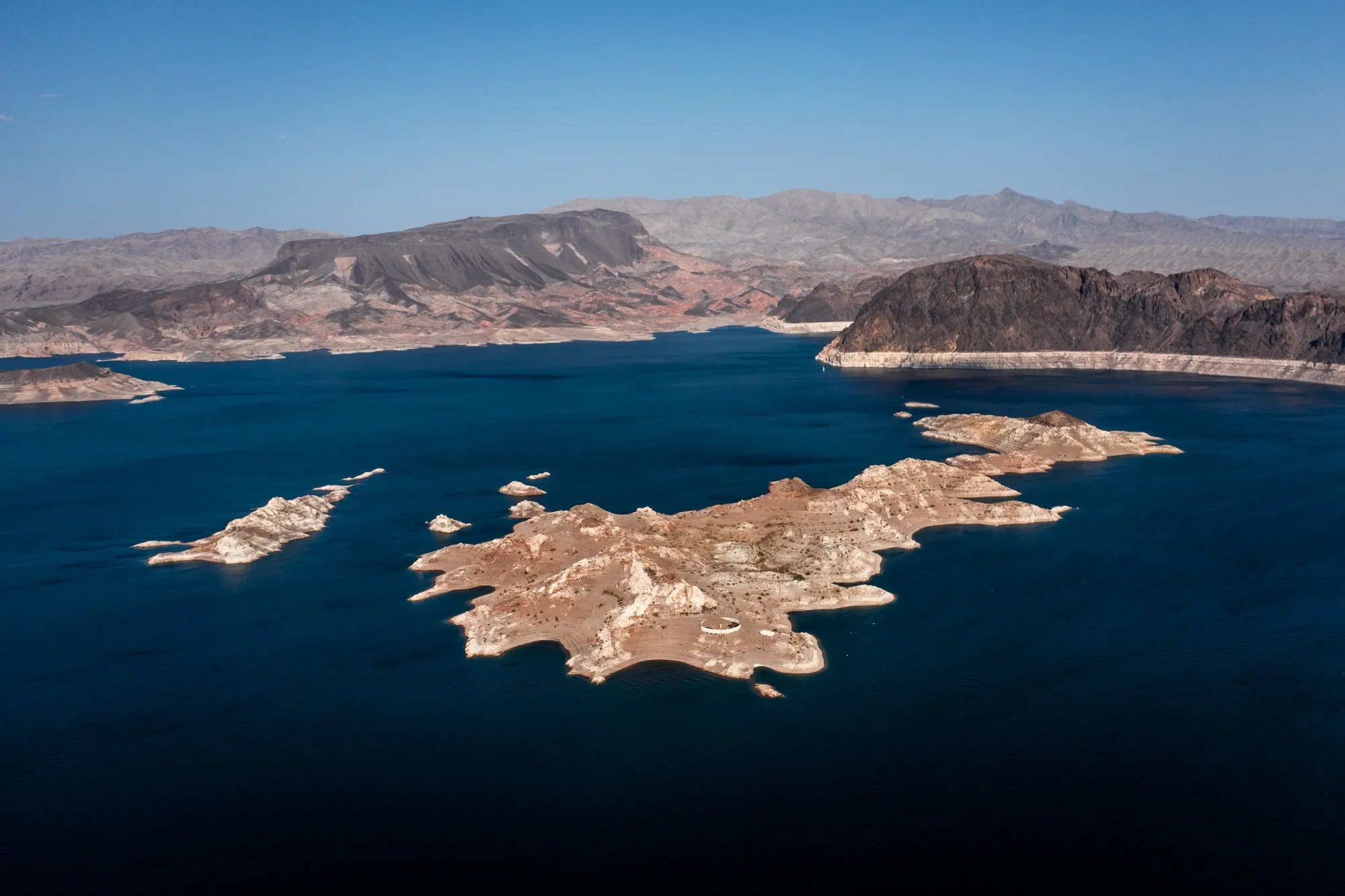 Lake Mead during low water levels in Boulder City, Nevada.