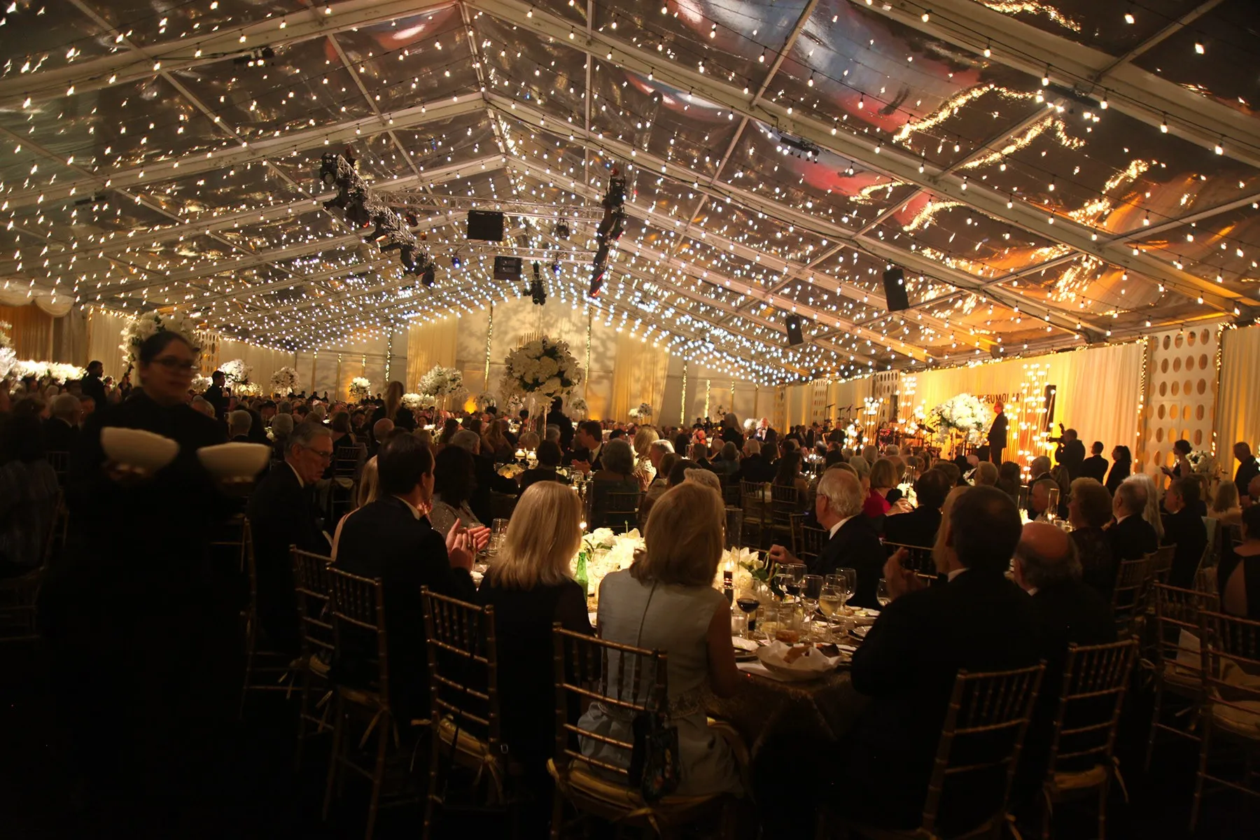 The tent for the Norton’s big bash.
