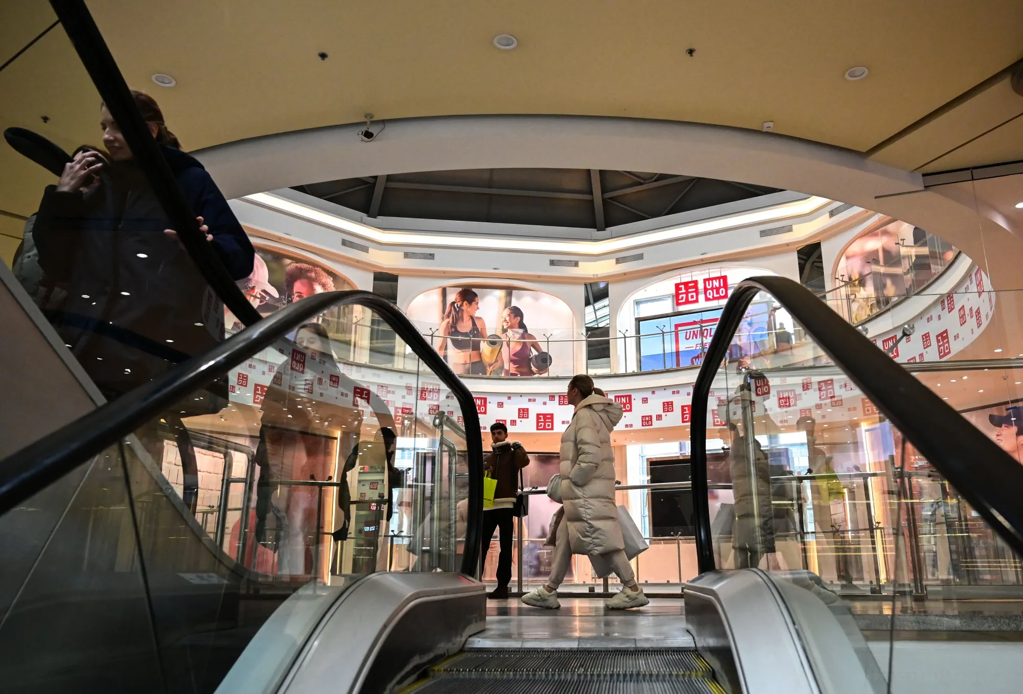 A closed Uniqlo store at a shopping mall in Moscow on Feb.&nbsp;13.