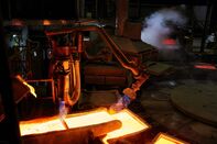 Copper Production at KGHM Polska Miedz SA Smelting Plant 