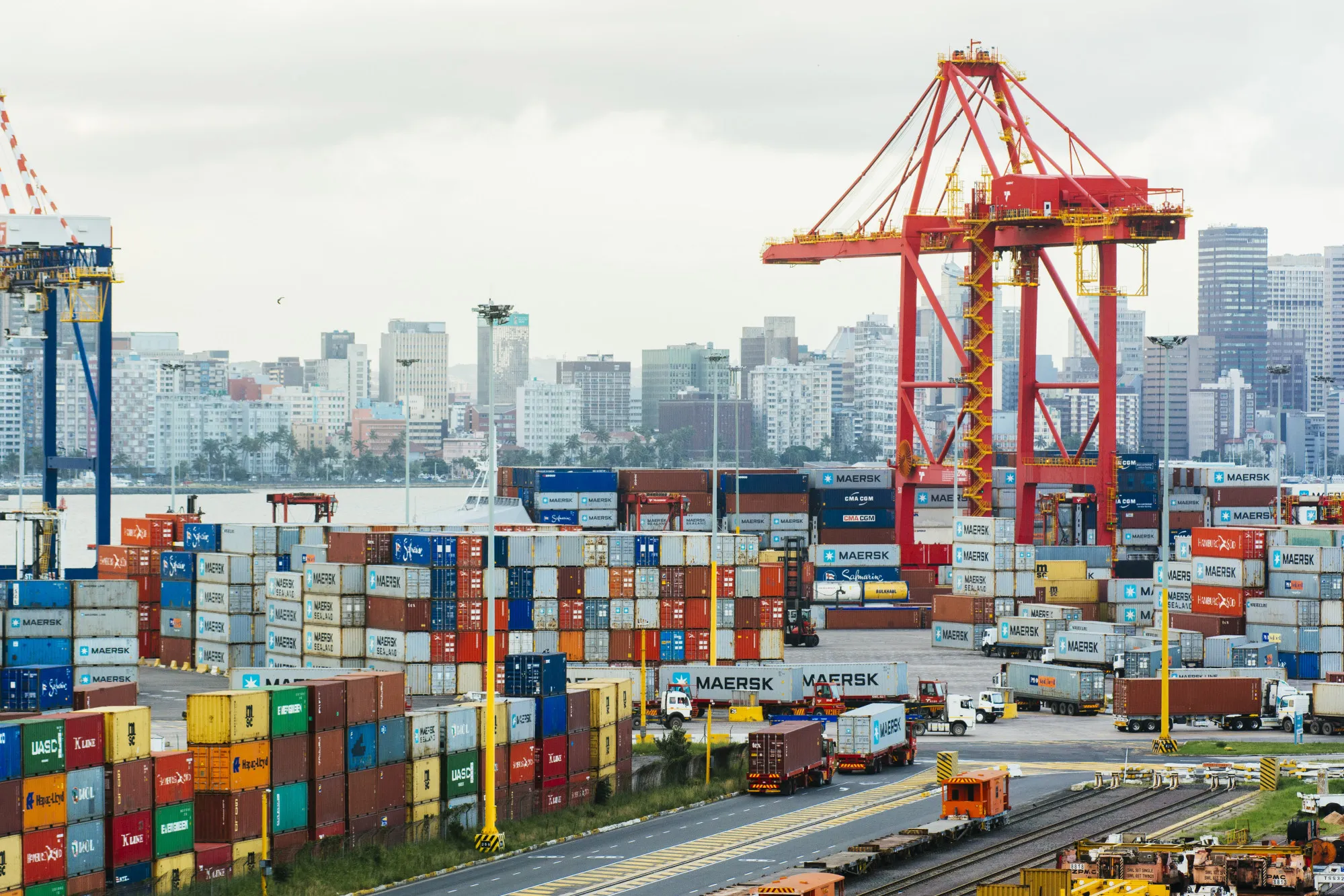 The Port of Durban in South Africa.