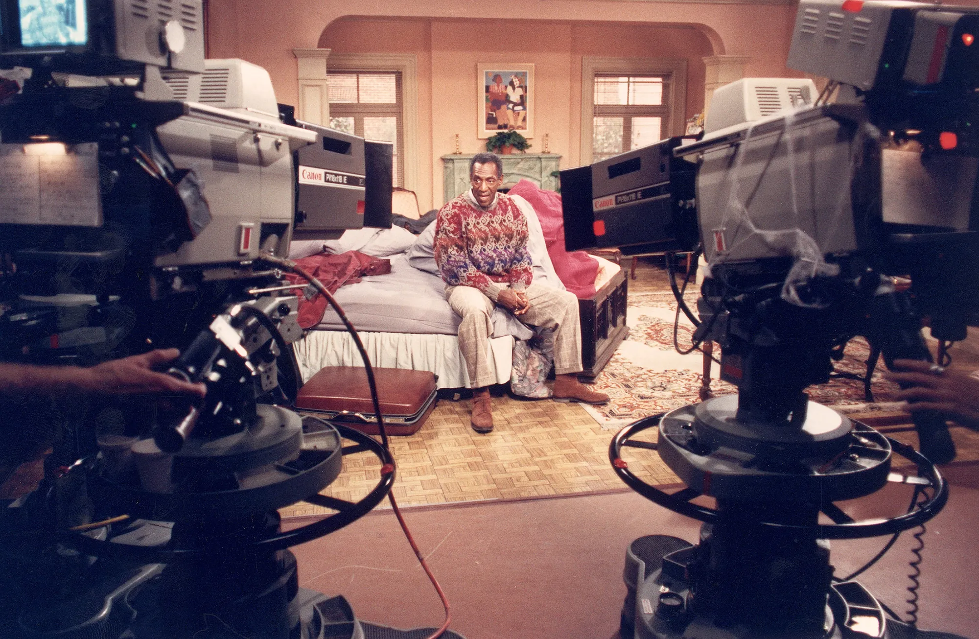 Bill Cosby&nbsp;during the filming of an episode of 'The Cosby Show'&nbsp;in 1987.&nbsp;