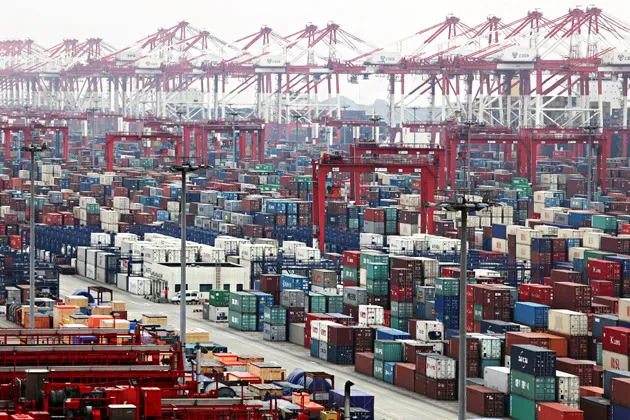 Yangshan Deep Water Port in Shanghai