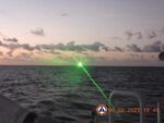 A China Coast Guard vessel directed a laser light at a Philippine Coast Guard vessel in Ayungin Shoal in the South China Sea on Feb. 6, according to Manila’s coast guard.
