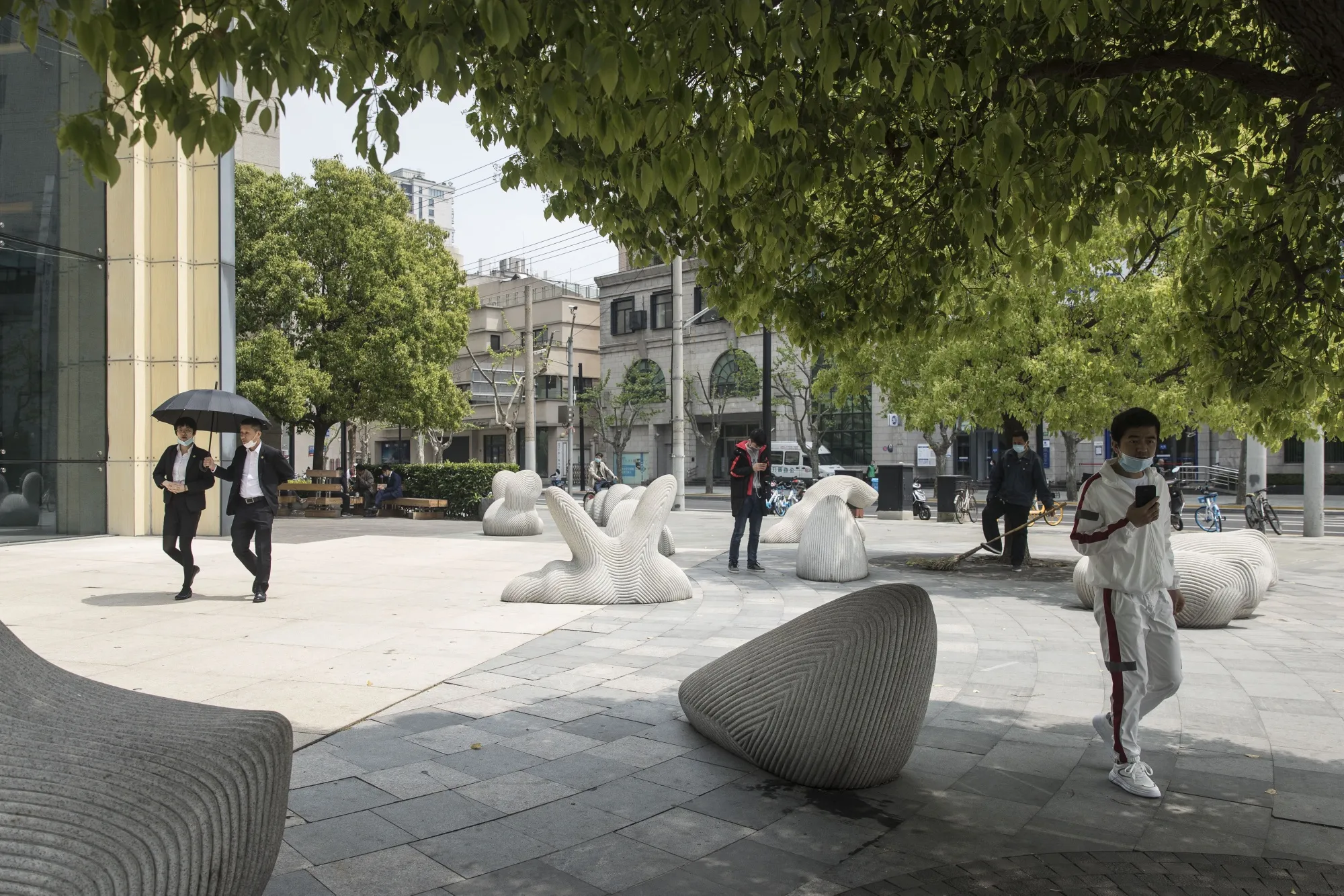 Views of Downtown Shanghai as China Vows Stronger Steps to Offset Coronavirus Impact