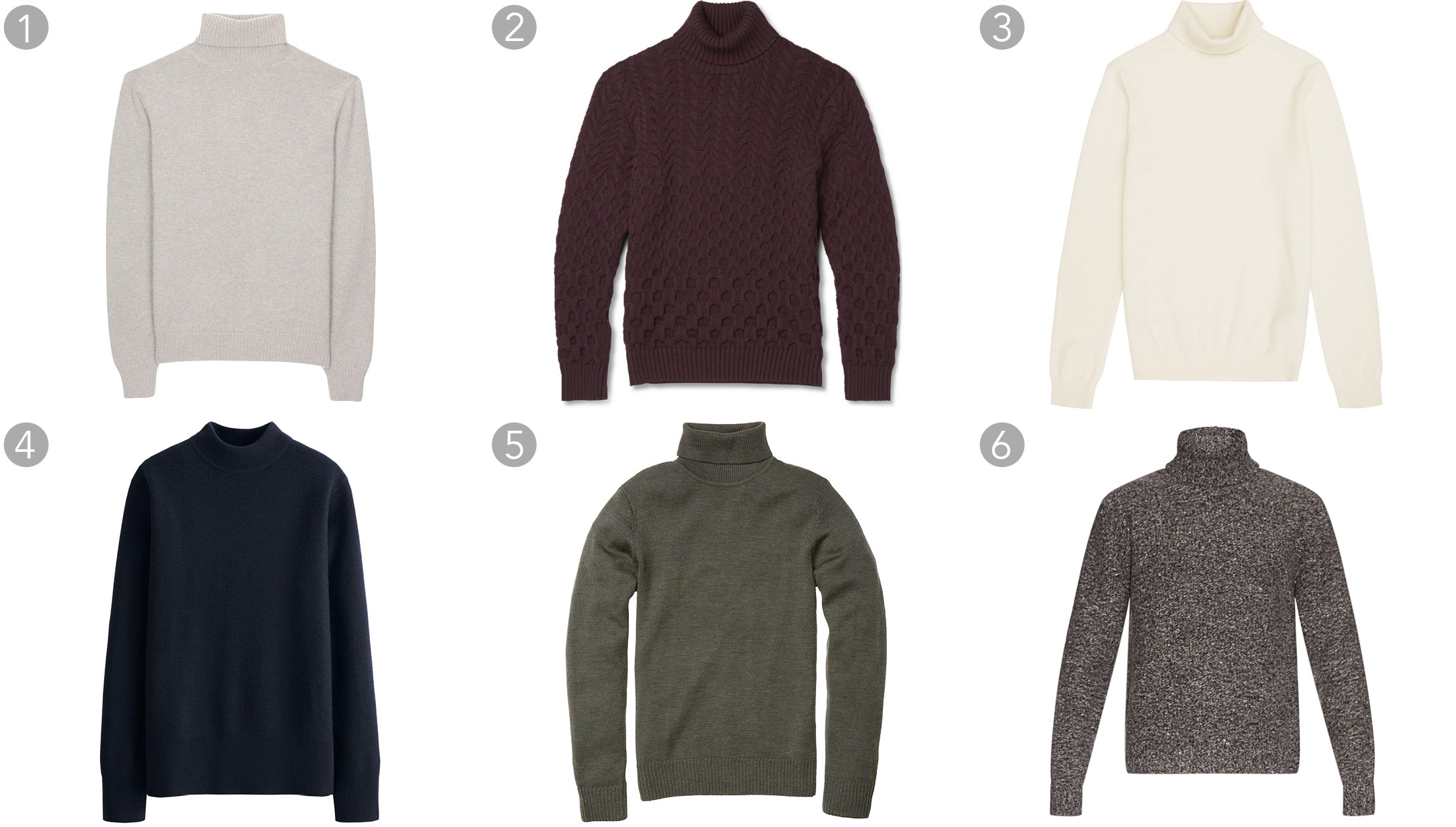 Men's Fine-knit Turtleneck Sweater Perfect for Casual or Formal Events six  Colors Black, Blue, Burgundy, Khaki, Mustard, White -  Hong Kong