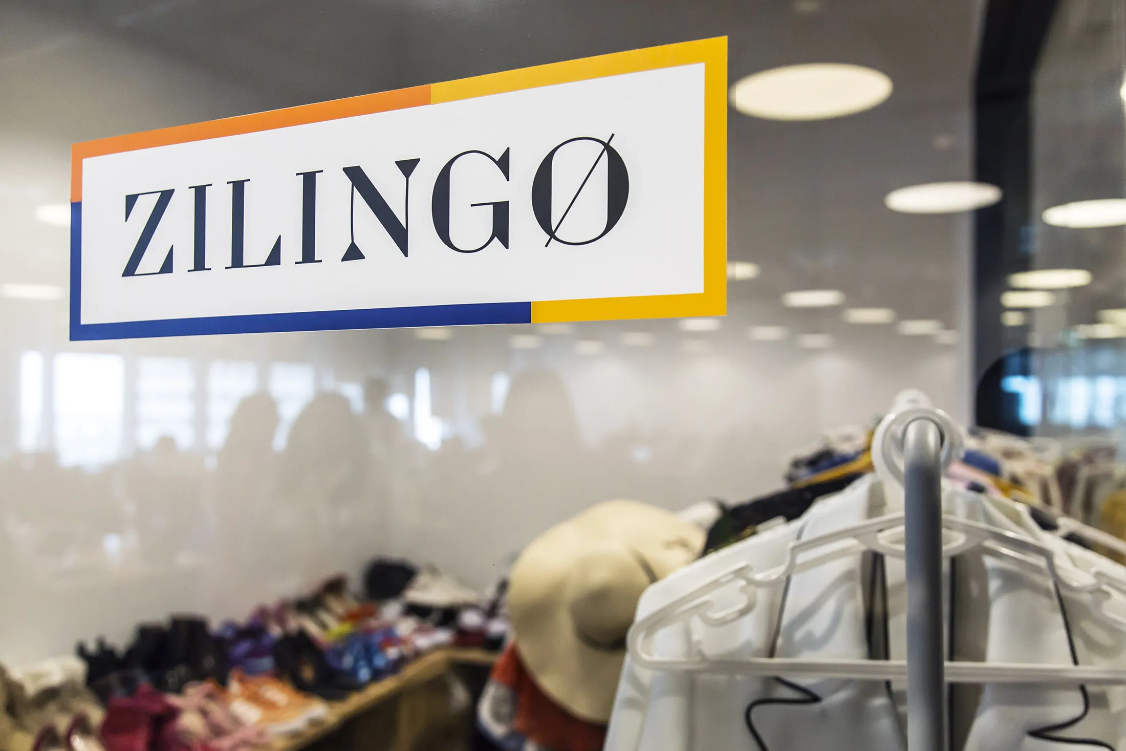 The logo of Zilingo Pte is displayed on a window at the company's office in Singapore.