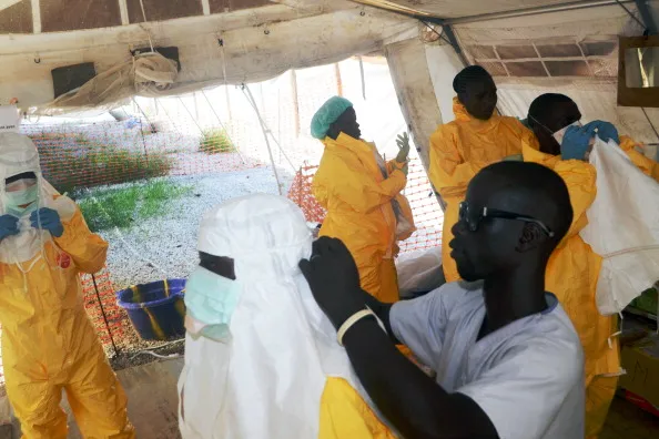 Keeping doctors and aid workers safe from Ebola is an elaborate process.