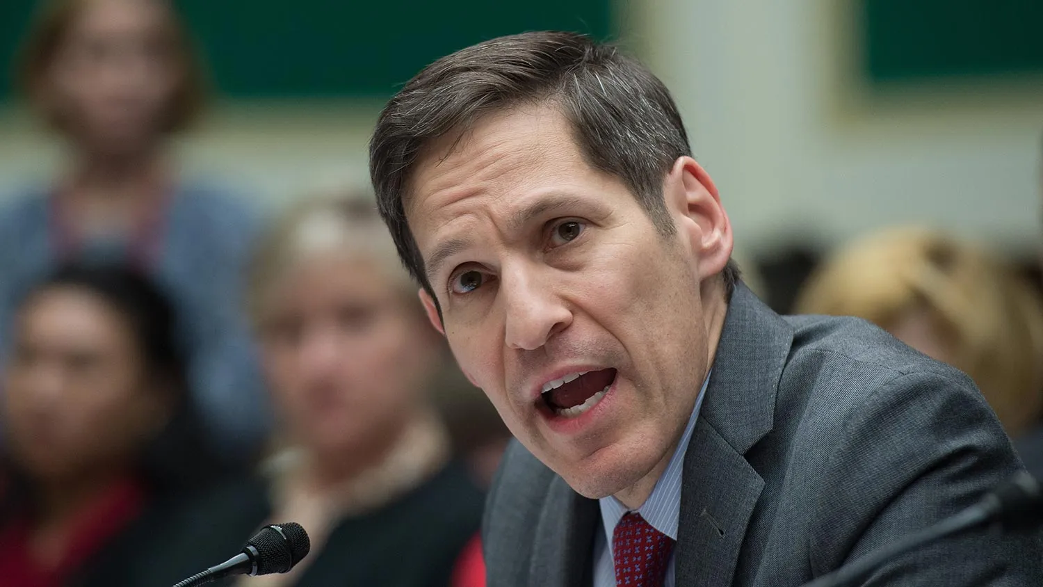 Thomas Frieden, director of the Centers for Disease Control and Prevention, testifies before a House Energy and Commerce Committee Oversight and Investigations Subcommittee hearing on 'Examining the US Public Health Response to the Ebola Outbreak' on Capitol Hill in Washington on October 16, 2014.
