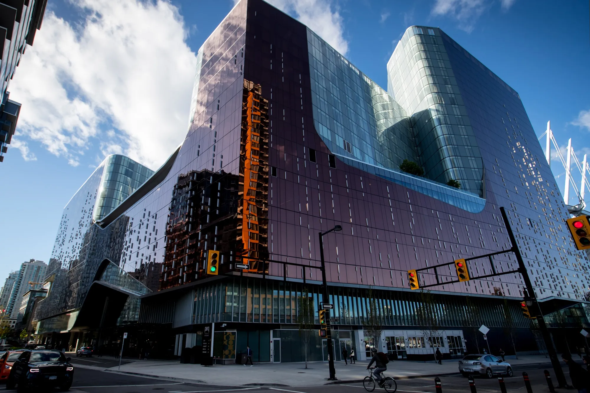 The Parq Vancouver casino and hotel stands in Vancouver, British Columbia.
