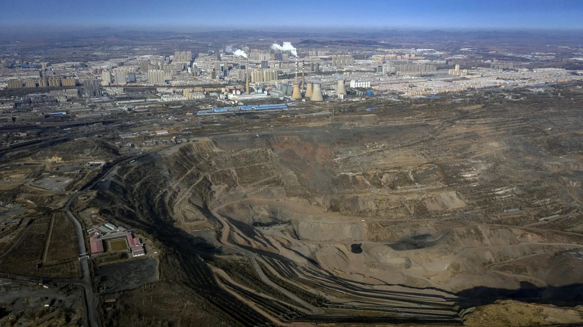 The Haizhou Open Pit Coal Mine in Fuxin.