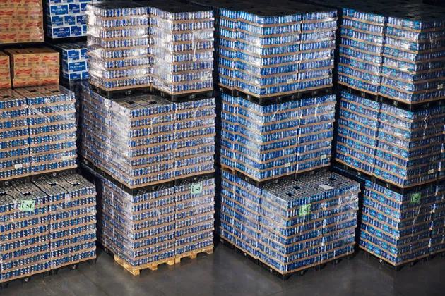 At Clare Rose, cases of Bud Light await their fate