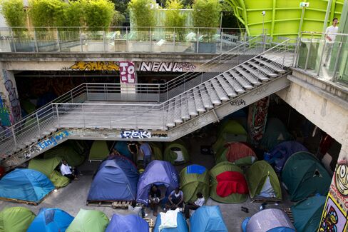 Migrants Camp in Paris