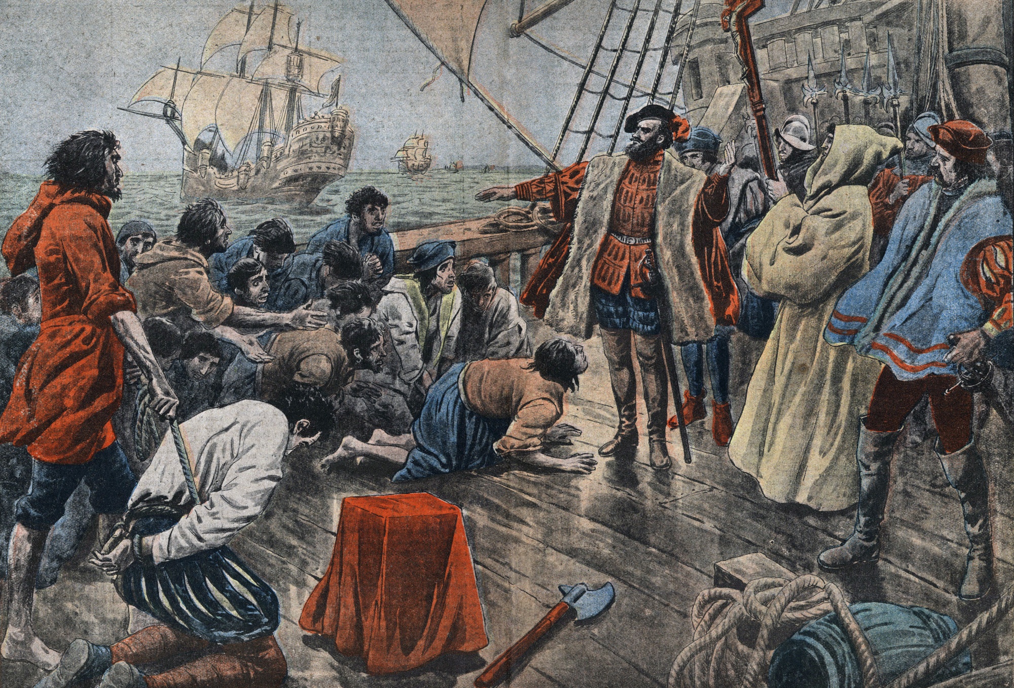 Illustration of the crew of Ferdinand de Magellan