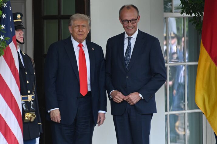 U.S. President Donald Trump Meets With German Chancellor Merz At White House