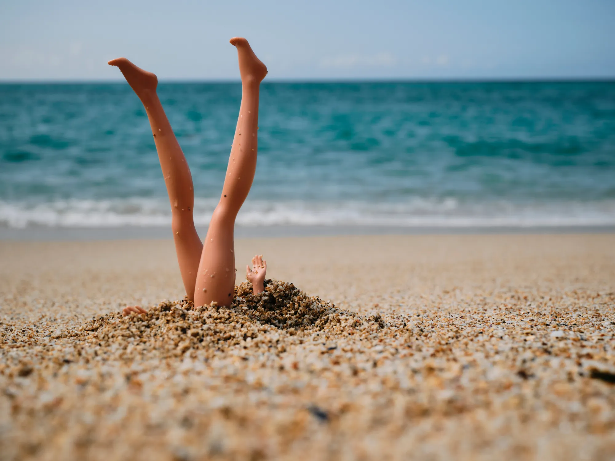Head in the sand.