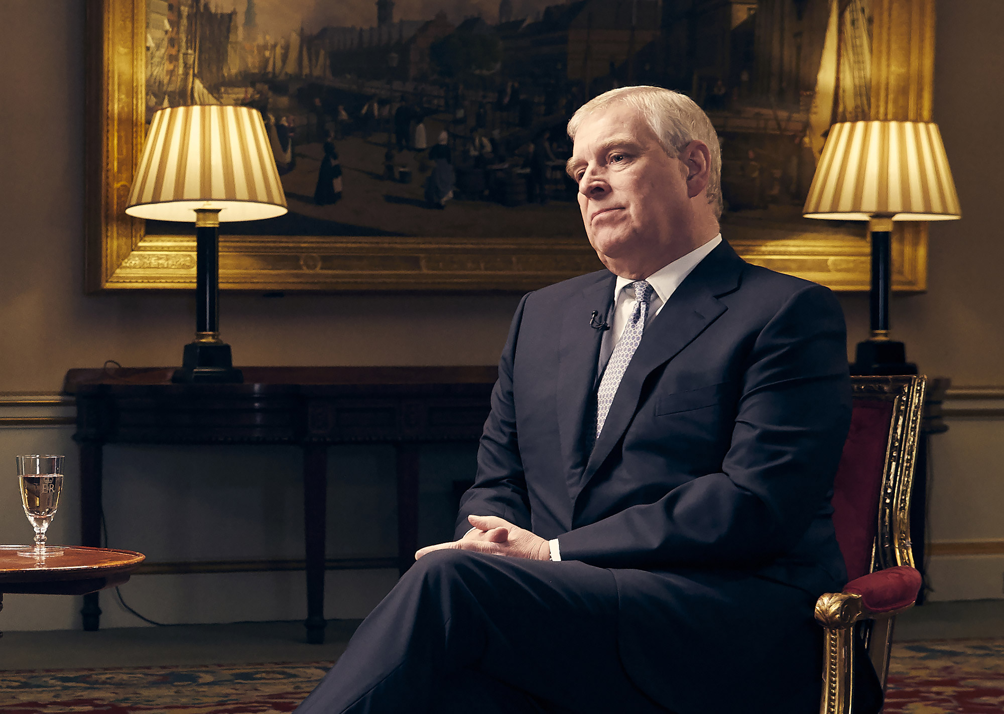 Prince Andrew during a BBC interview,&nbsp;Nov. 16.&nbsp;
