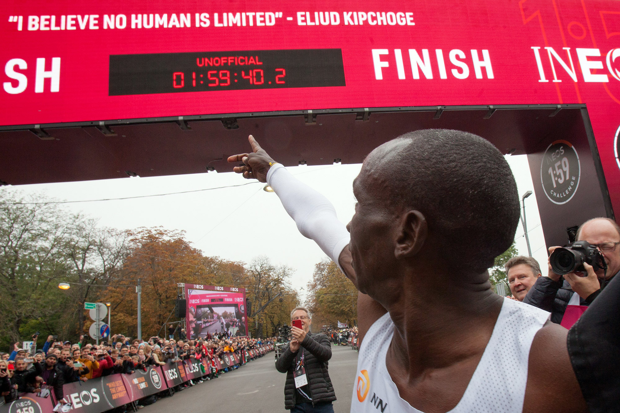 Eliud Kipchoge Becomes First Person to Run Marathon in Under 2 Hours