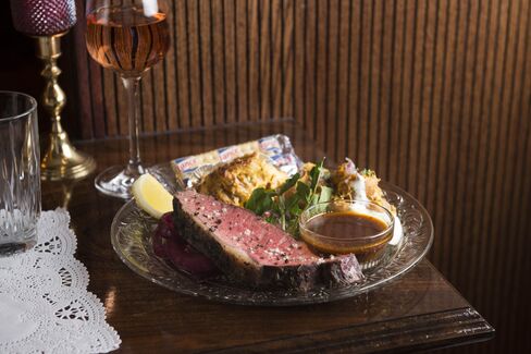The simple roasted beef is one of the best in town, served perfectly pink and well-seasoned.
