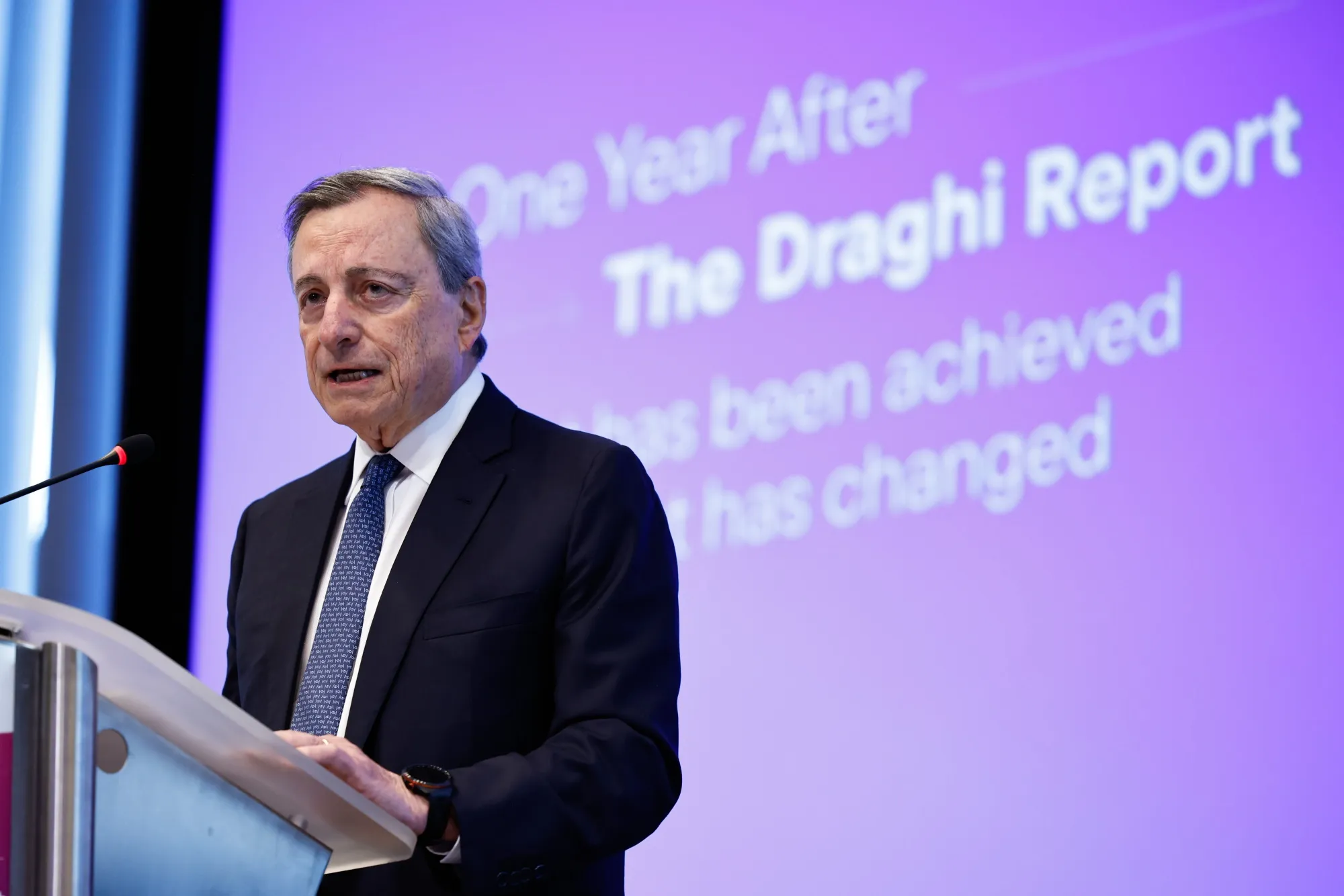 Draghi Warns About EU Inaction A Year After Report - Bloomberg