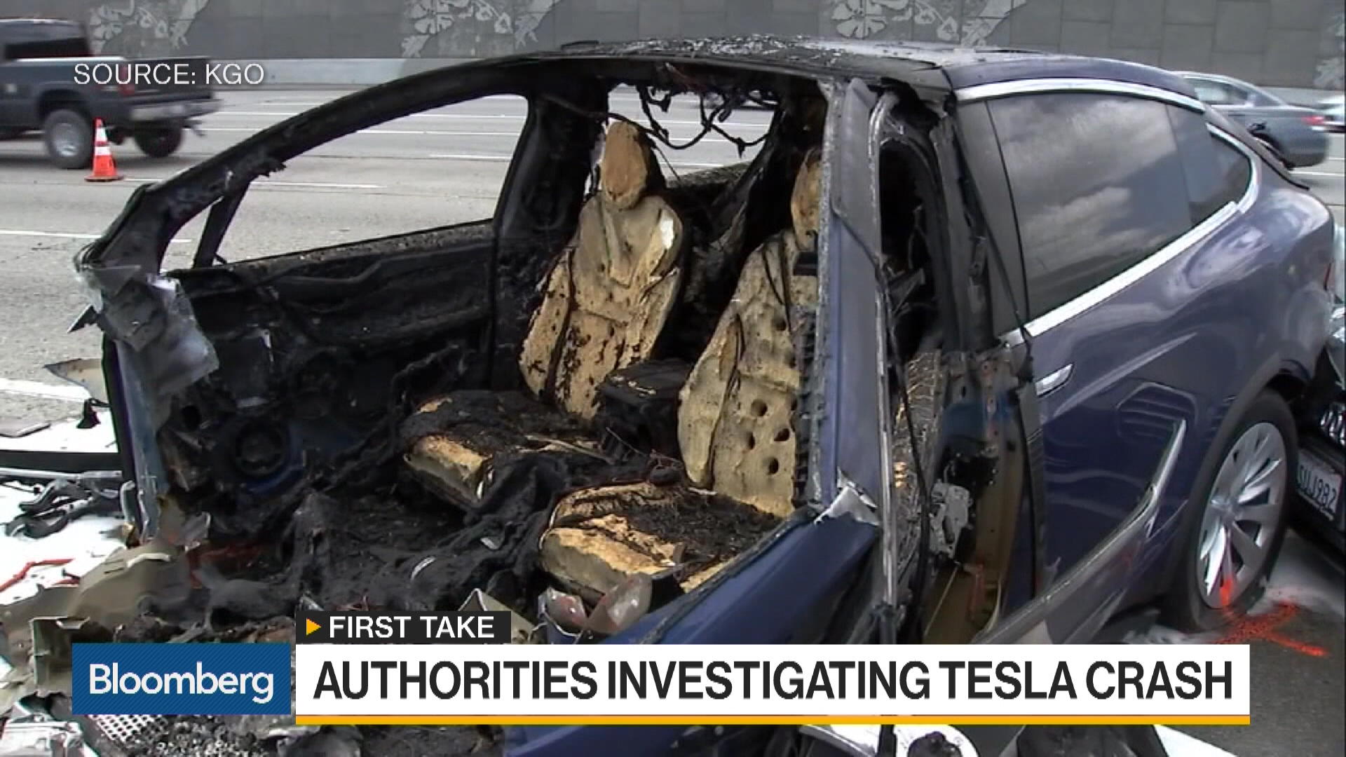 Watch Tesla Unsure of Cause in Fatal Model X Crash - Bloomberg