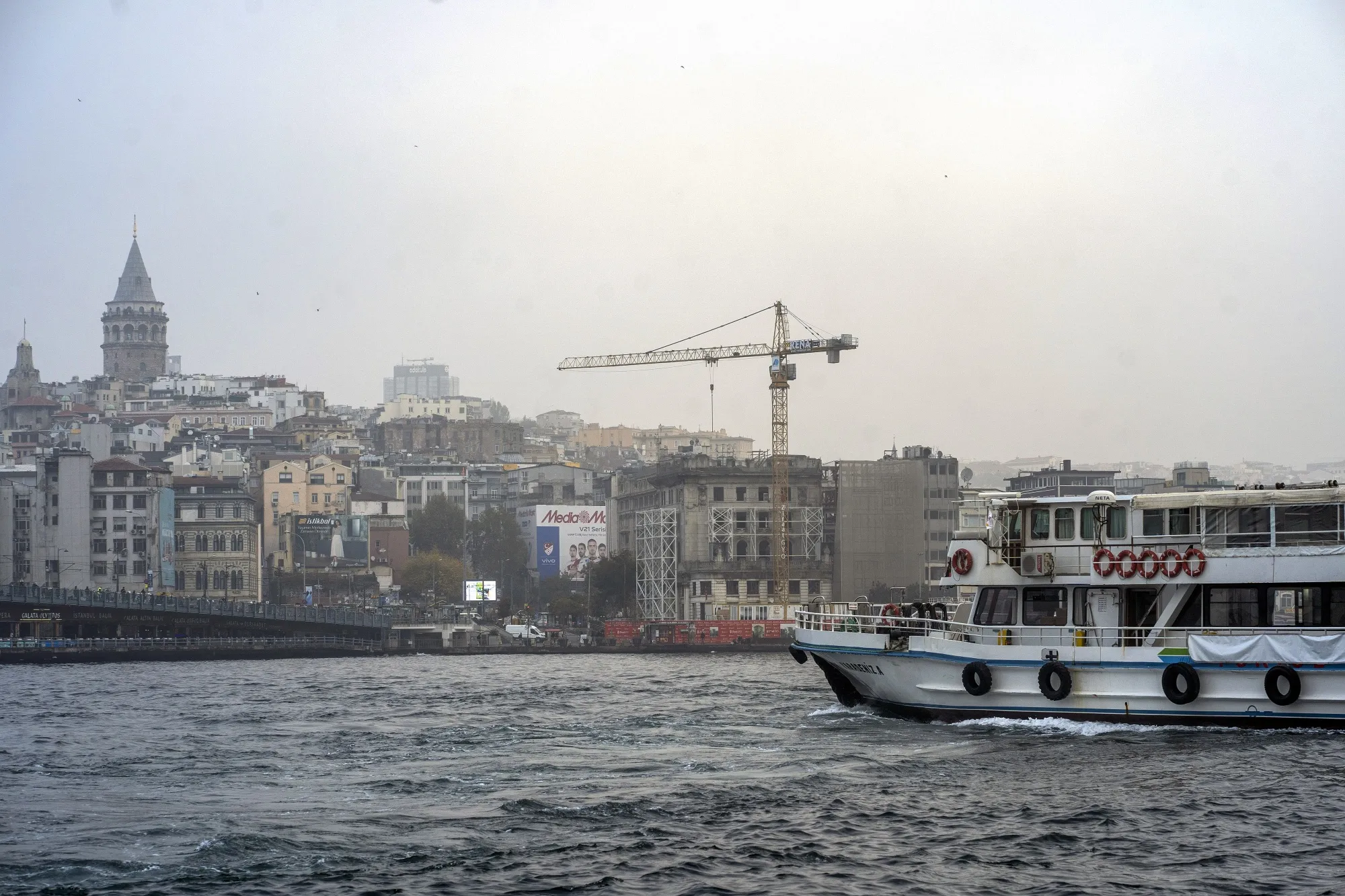 The Bosphorus in Istanbul.