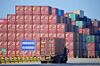 This photo taken on June 24, 2019 shows containers at the Qingdao Port Foreign Trade Container Terminal, in Qingdao, in China's eastern Shandong province. - Top Chinese and US trade negotiators have held telephone talks ahead of a crunch meeting between presidents Xi Jinping and Donald Trump at the G20 summit this week, Chinese state media said on June 25. (Photo by STR / AFP) / China OUT (Photo credit should read STR/AFP/Getty Images)