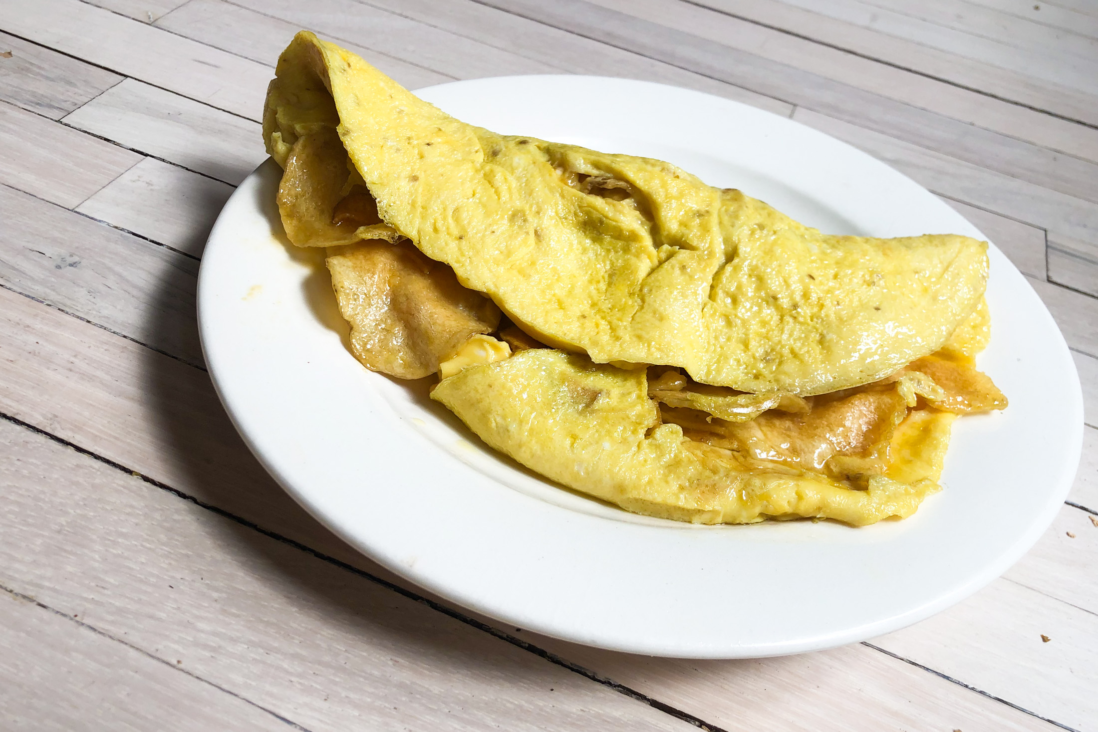 Potato Chip Omelet Recipe by Ferran Adria Is for NoDairy Egg Lovers