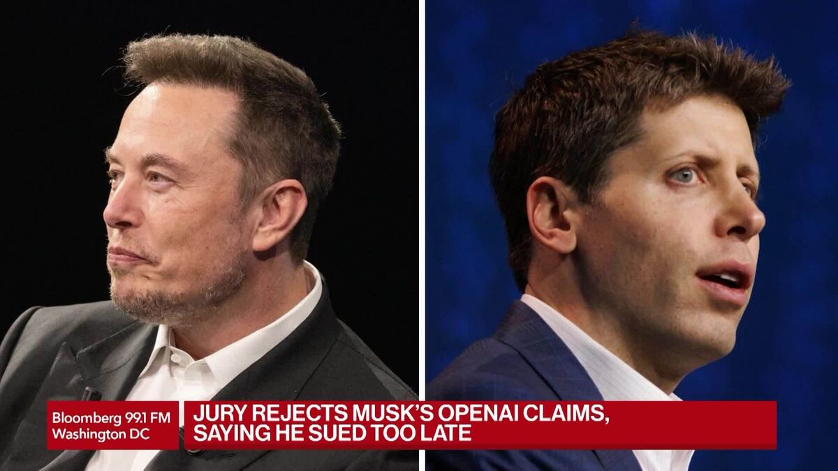 Legal: A jury ruled that Elon Musk's lawsuit against Sam Altman regarding OpenAI was filed after the deadline.