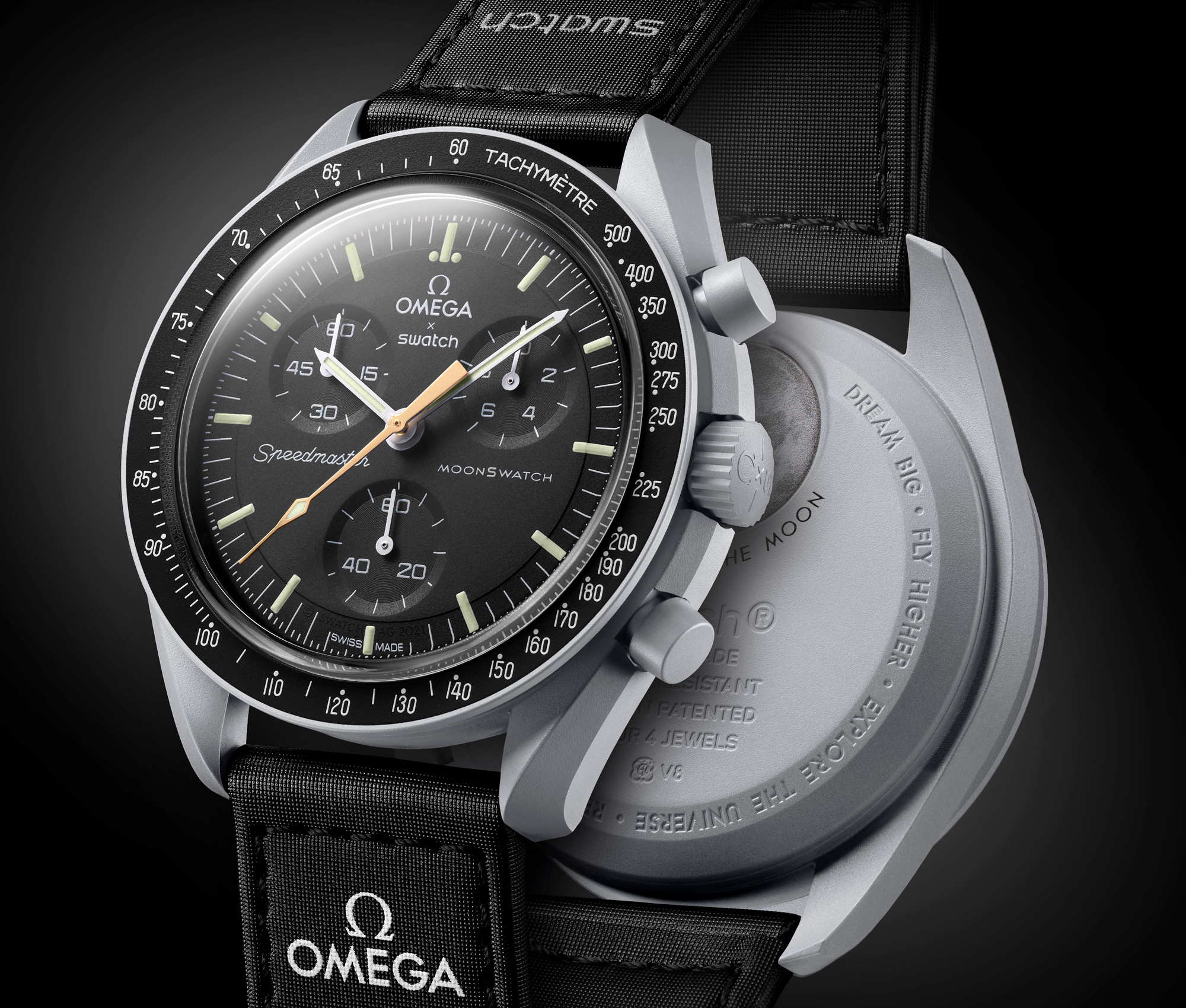 Omega-Swatch's Mission to Moonshine Gold Debuts in London, Tokyo 