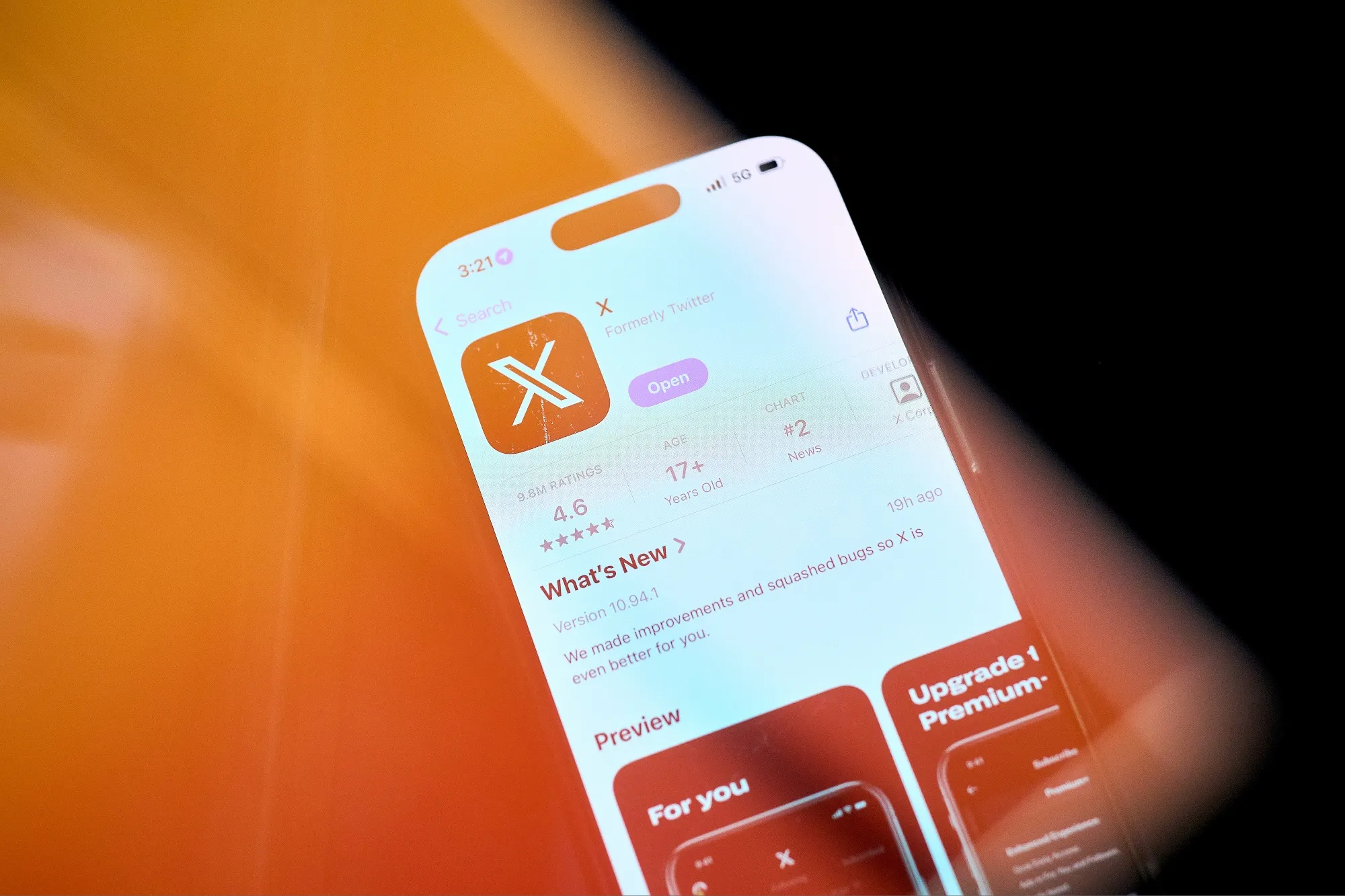 The X app&nbsp;