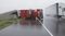 TOPSHOT - A big rig lies on it's side on Hwy 59 near Edna, Texas, south of Houston, in the aftermath of Hurricane Harvey on August 26, 2017. / AFP PHOTO / Daniel KRAMER (Photo credit should read DANIEL KRAMER/AFP/Getty Images)