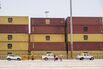 The port in Mundra, Gujarat, India.