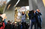 Iranian students protest during a demonstration in Tehran on Dec. 30, 2017.