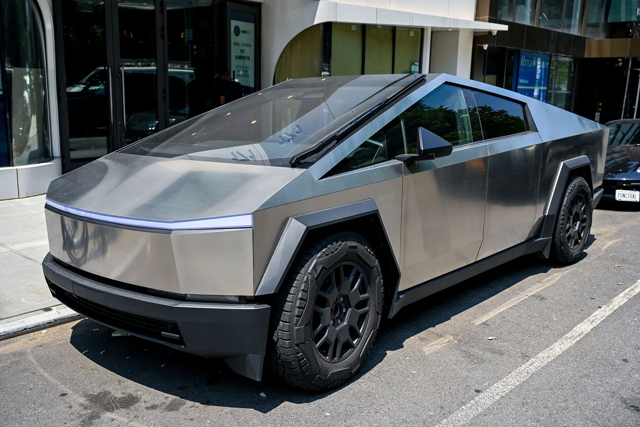 A Tesla Cybertruck in New York City.