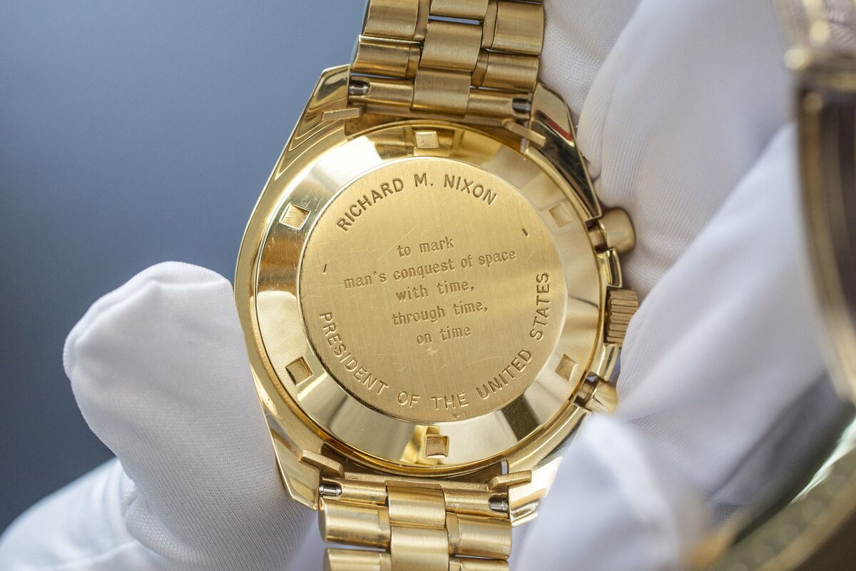 Gold Omega Speedmaster 