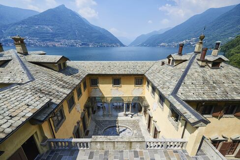 Villa Pliniana, from above