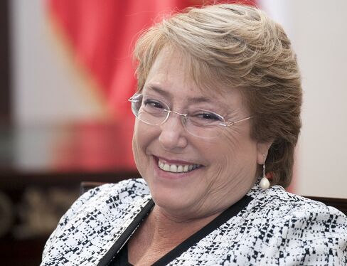Chilean President Michelle Bachelet