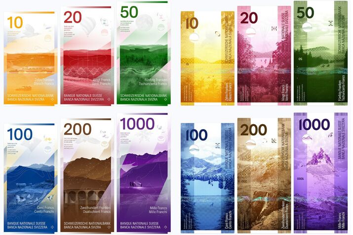 Swiss National Bank Publishes New Banknote Designs