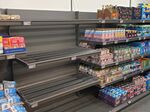 Empty egg shelves at an Aldi store in London on Nov. 19.