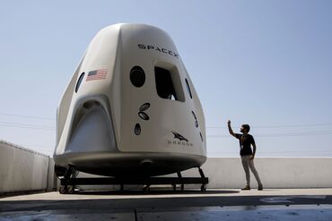 Commercial Crew Program Astronaut Visit At SpaceX Headquarters 