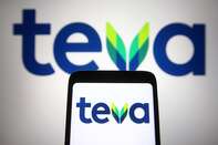 In this photo illustration, a Teva logo of an Israel