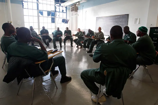 Inmates at the Clinton Correctional Facility in Dannemora, New York