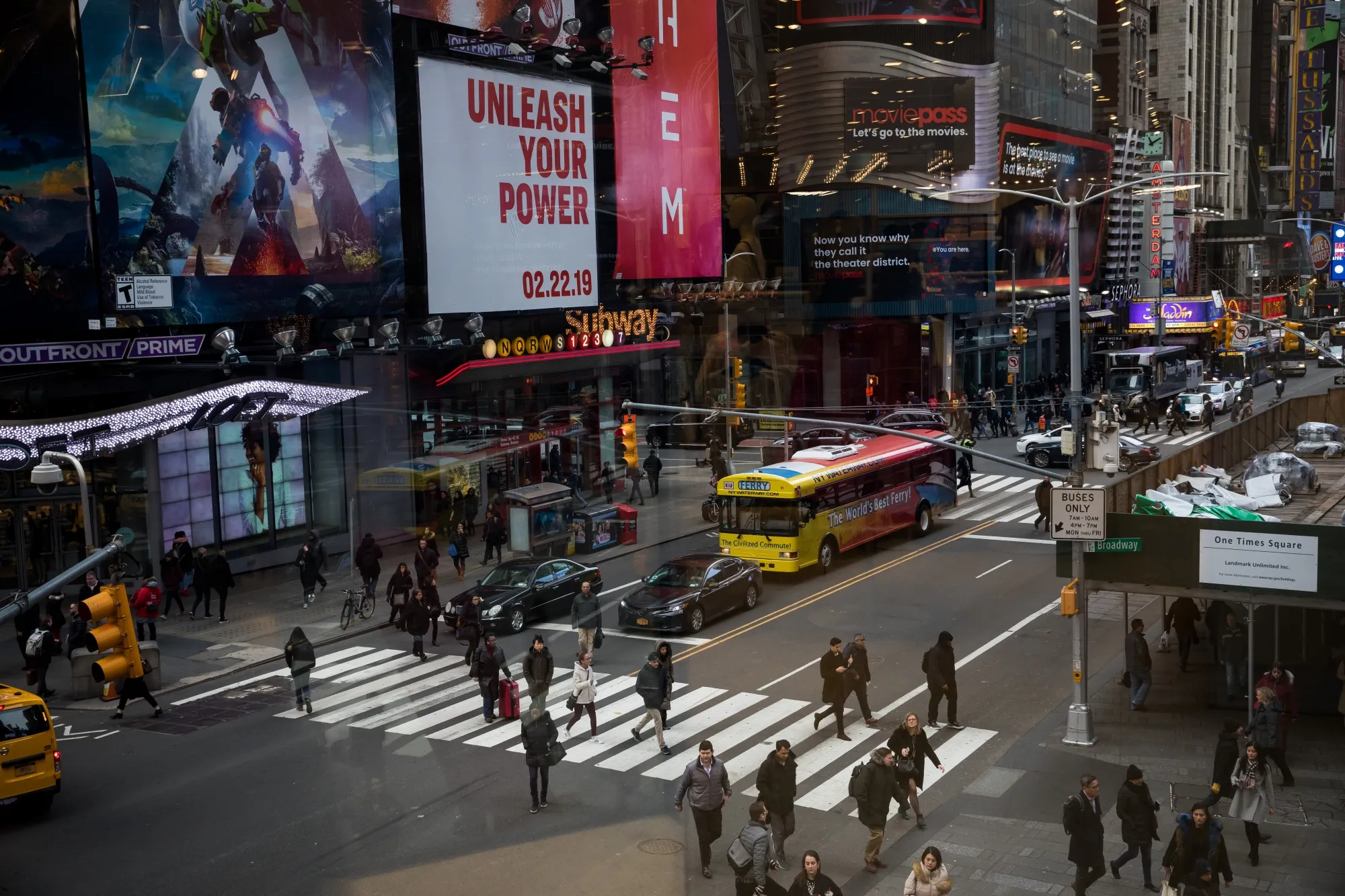 Times Square As Stocks Rise While Trade Talks Near Pivotal Point 