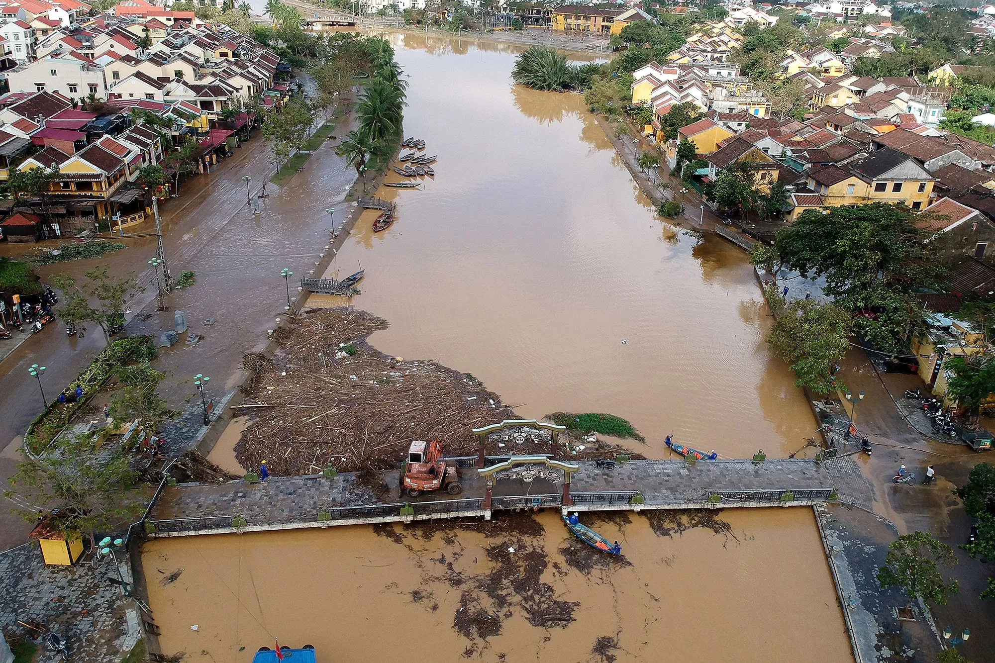 Flood waters recede afterTyphoon Molave in Hoi An, Vietnam.